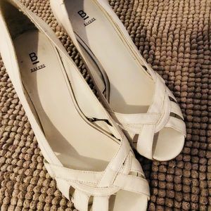 Cute White Baker Heels